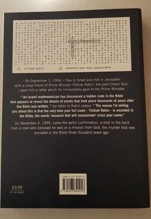 The Bible Code.  Discovering the hidden messages in the Bible