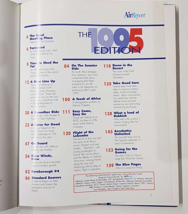 Air Report 1995 - South Africa`s Aerospace Yearbook