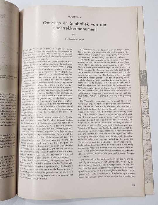 Die Voortrekkermonument. Amptelike Gids Druk 1976