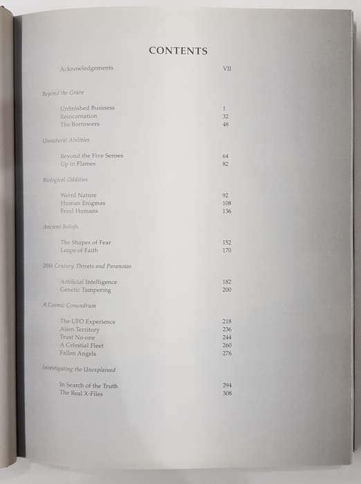 The X Files  Vol One.  Book of the unexplained by Jane Goldman