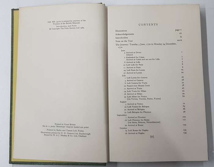 Music, Men and Manners in France and Italy 1770  Being the Journal written by Charles Burney