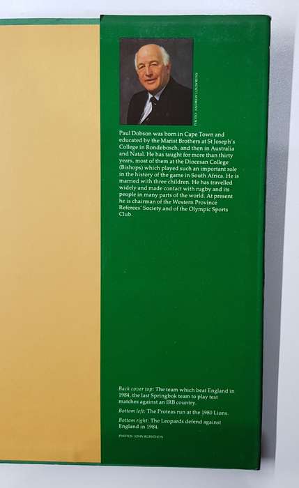 RUGBY IN SOUTH AFRICA A History 1861  1988 by PAUL DOBSON.