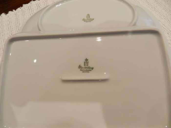 Vintage Winterling Kirchenlamitz Bavaria snack tray and relish dish set.