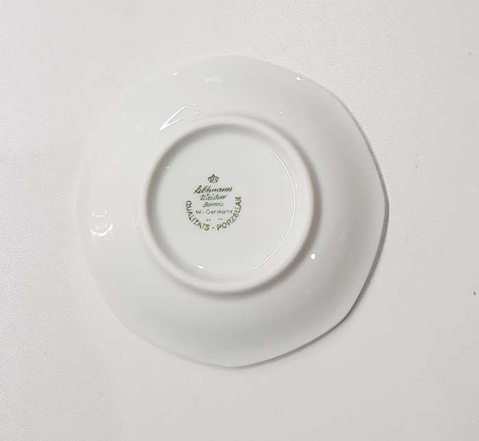 Vintage little white pin dish. Eight sided made by Seltmann Weiden Bavaria (Qualitats Porsellan) Ger