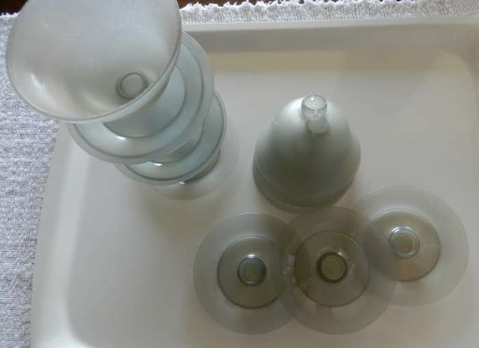 Tupperware pudding bowls - Set 6x