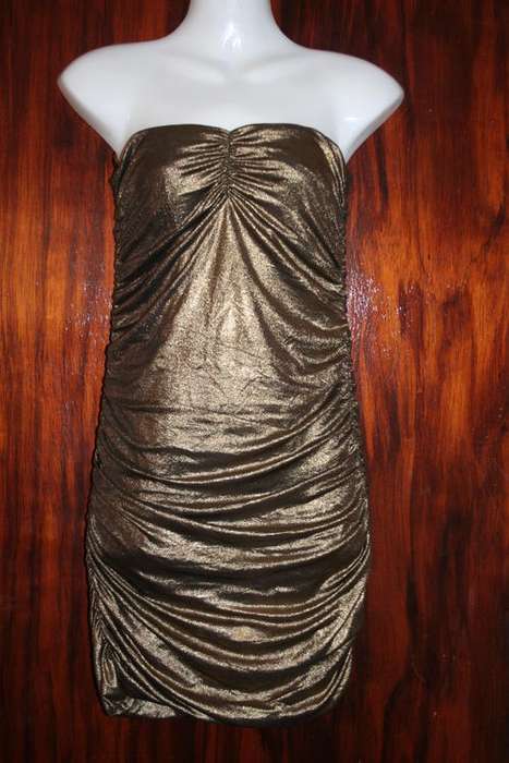 GOLD SLIP DRESS SIZE 32/34