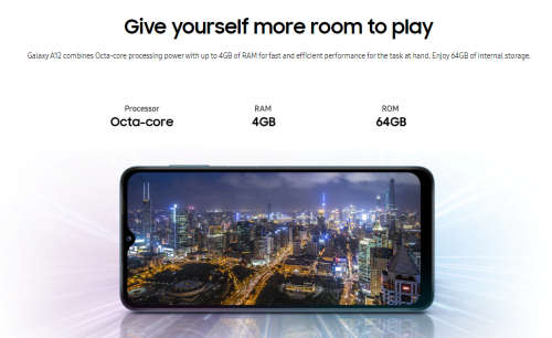 Samsung Galaxy A12 64GB Blue