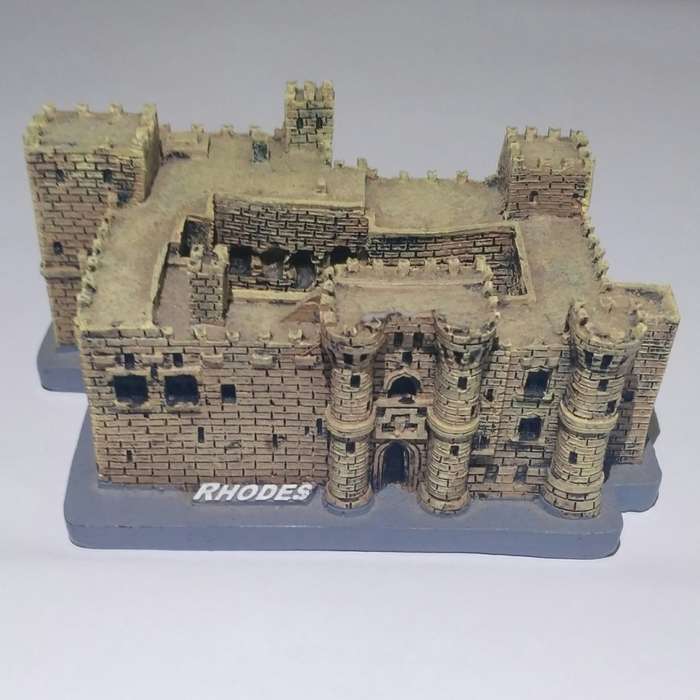 Resin Type Rhodes Castle Building Model