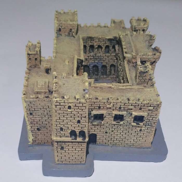 Resin Type Rhodes Castle Building Model