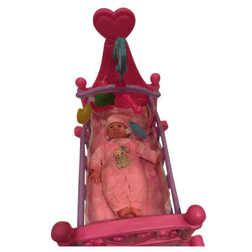 Baby Doll In a Cradle Toy