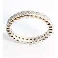 GENUINE DIAMOND ETERNITY RING IN SOLID 14KT WHITE GOLD 1.00CTS