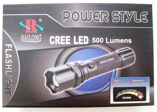 500 LUMEN RE-CHARGEABLE SECURITY TORCH