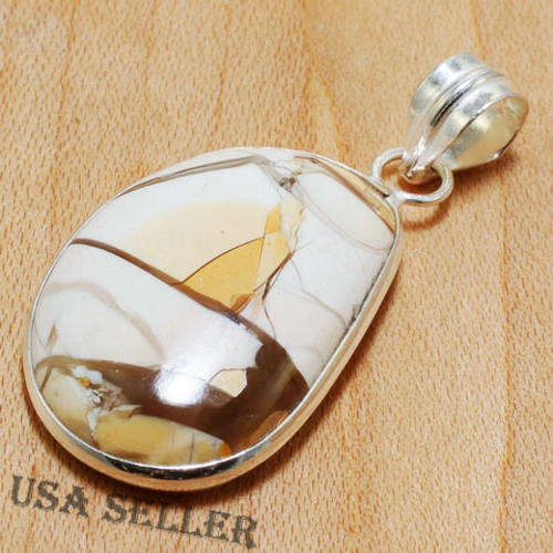 GENUINE BRECCIATED MOOKAITE GEMSTONE CRAFTED IN .925 STERLING SILVER