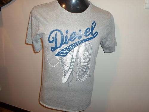 Men's Diesel INDUSTRY T-Shirt - GREY - (SMALL)