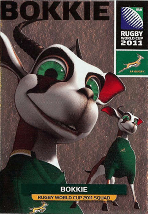 2011 Rugby World Cup - Bokkie Foil Card No 56 New