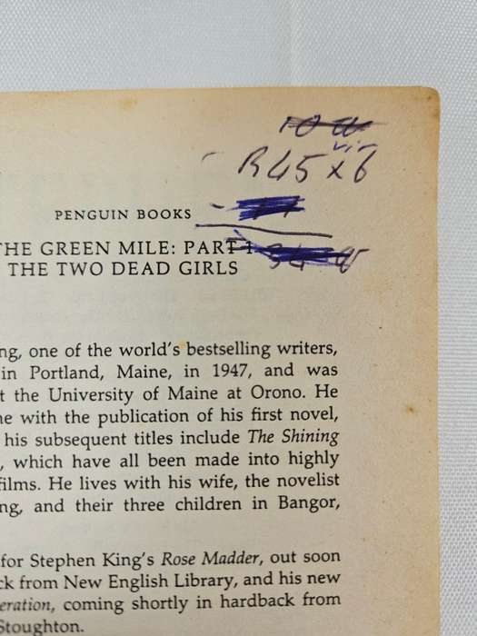The Green Mile: Part 1 - The Two Dead Girls by Stephen King - Paperback