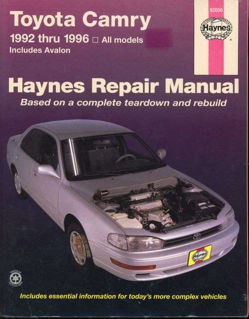 Toyota Camry 1992 thru 1996 All models (H92006)(Haynes Publishing)