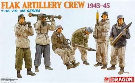 Flak Artillery Crew 1943-45 - 1/35 Scale (Dragon 6275)