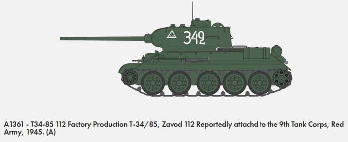 T34-855 112 Factory Production - 1/35 Scale (Airfix A1361)