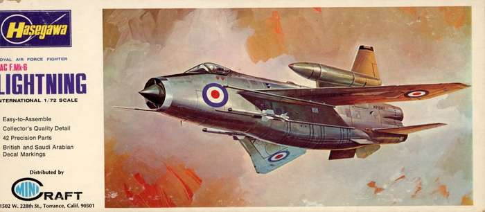 BAC Lightning F.Mk.6 - 1/72 Scale (JS-019)(Hasegawa)