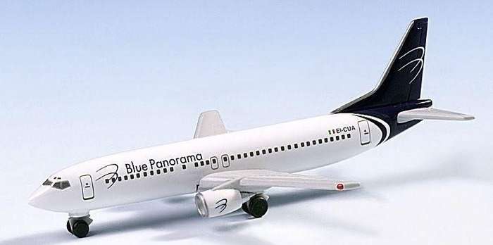 Boeing 737-400 Blue Panorama - 1/500 Scale (HW501347)(Herpa Wings)