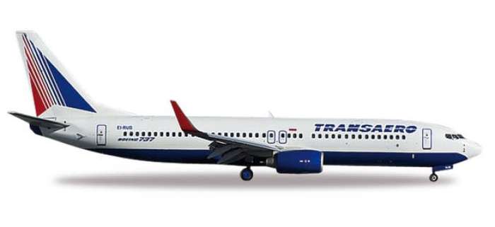 Boeing 737-800 Transaero - 1/500 Scale (HW527668)(Herpa Wings)