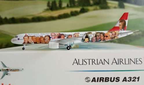 Airbus A321 Austrian Airlines - 1/500 Scale (SJAUA144A)(StarJets)