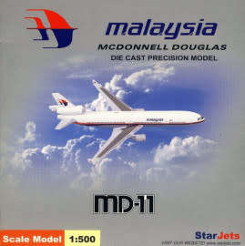 McDonnell Douglas MD-11 Malaysia Airlines - 1/500 Scale (SJMAS031)(TAS007137)(StarJets)