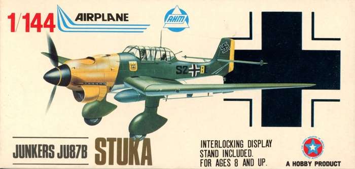Junkers Ju-87B Stuka - 1/144 Scale (K-419)(TH2186)(AHM Minikits)