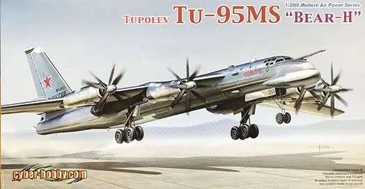 Tupolev Tu-95MS Bear H - 1/200 Scale (DN2014)(TH2061)(Dragon/Cyber Hobby)