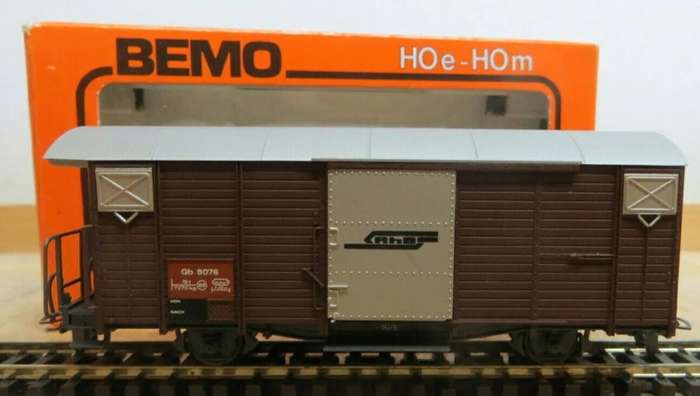 Ged.Gueterwagen Rh B - H0e Gauge (BEMO2056)(Bemo)