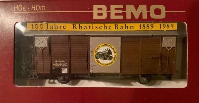 Ged. Gueterwagen Rh B - H0m Gauge (BEMO2256-1)(Bemo)