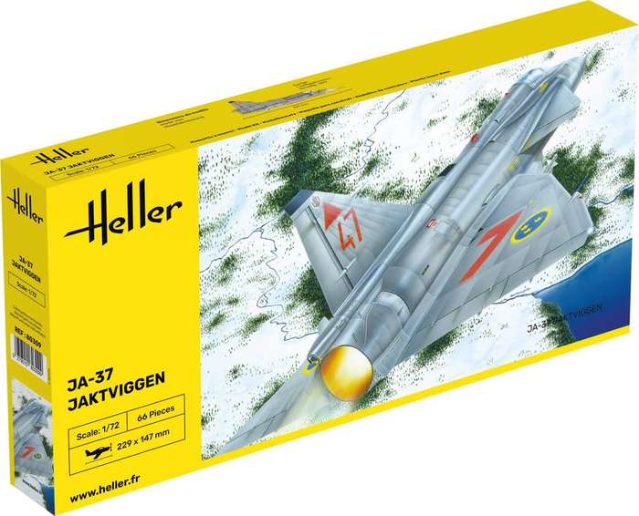 Saab JA-37 Jakviggen - 1/172 Scale (HEL80309)(Heller)