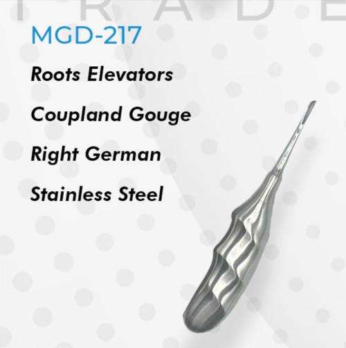 Roots Elevators Coupland Gouge Right German Stainless Steel