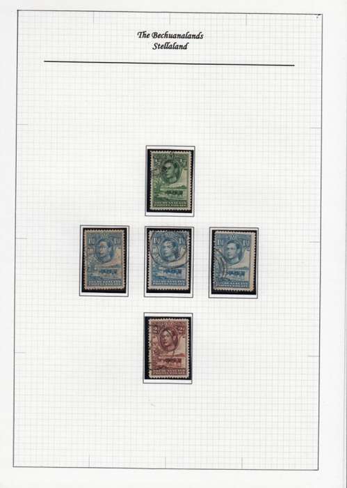 BECHUANALAND PROTECTORATE 1938: KGVI 1/2d, 3x1 1/2d and 2d USED