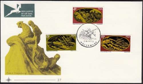 RSA 1973: OFFICIAL FDC 27A - BICENTENARY OF RESCUE BY WOLRAAD WOLTEMADE - UNADDRESSED