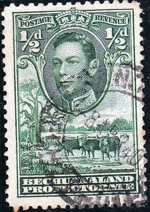 BECHUANALAND PROTECTORATE 1938: KGVI DEFINITIVE ISSUE ½d USED (SACC 113)