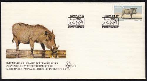 SWA 1987: FDC 56.1 - ADDITIONAL 16c VALUE