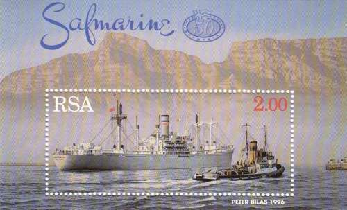 RSA 1996: 50th ANNIVERSARY OF SAFMARINE MINISHEET MNH (SACC 973)