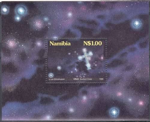 NAMIBIA FOUNDATION MINIATURE SHEETS 1996 CRUX SOUTHERN CROSS BOTH PRINTS MNH (SACC 159a,b)