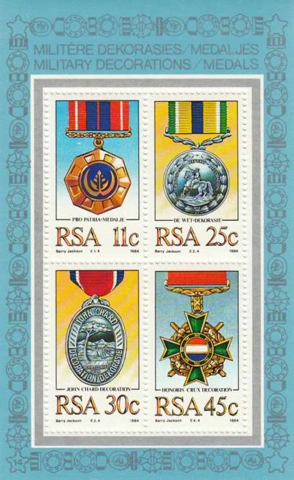 RSA 1984: YEARPACK CONTAINING ALL THE STAMPS ISSUED incl MINISHEET NO.14