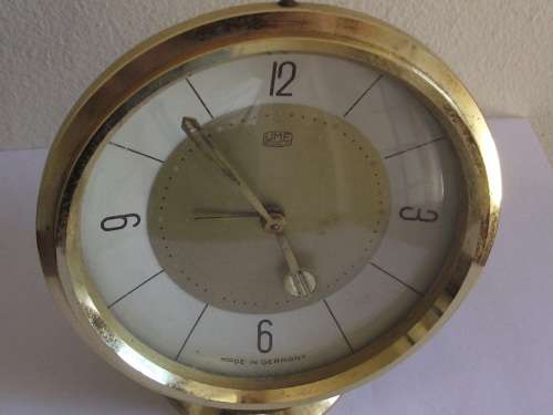 VINTAGE UMF RUHLA ALARM CLOCK FOR REPAIRS MADE IN GERMANY