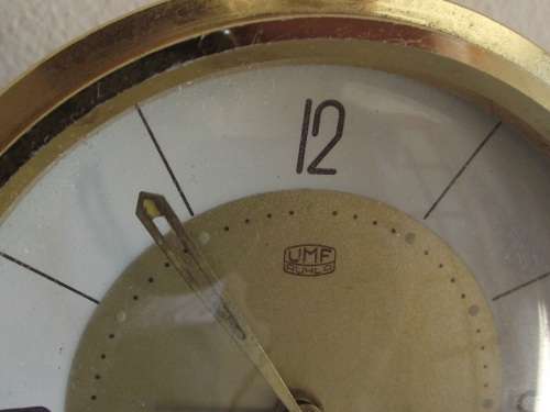 VINTAGE UMF RUHLA ALARM CLOCK FOR REPAIRS MADE IN GERMANY