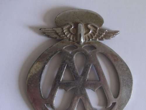 VINATGE RHODESIA AA CAR BADGE ( R12924)