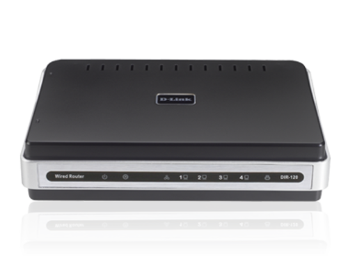 DIR-120 Broadband Router with 4-Port Switch & Single USB Print Server
