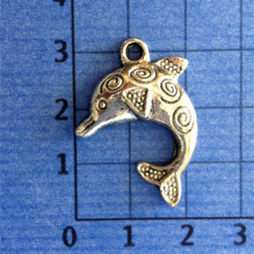 Dolphin Charm (Nickel) - 5 pieces
