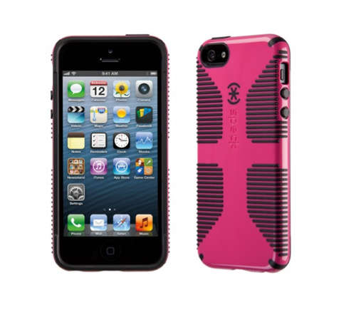 Speck iPhone 5 Grip Cover in Pink & Black
