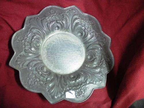 Vintage Pewter Floral Shaped Bowl