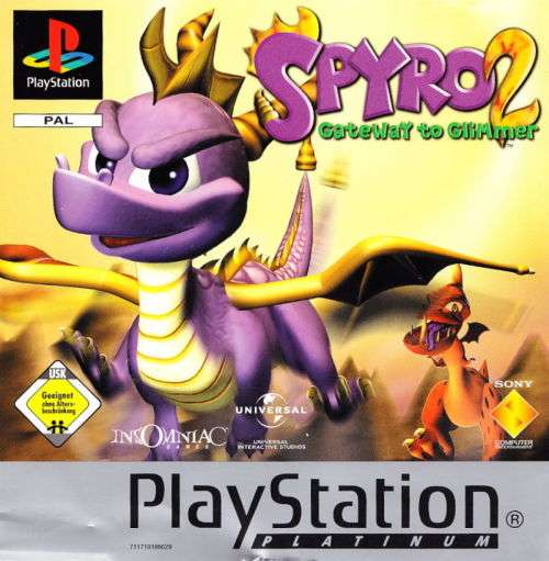 Spyro 2: Gateway To Glimmer Platinum Edition PS1 Great Condition!