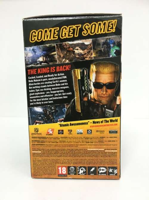 Duke Nukem Forever Balls Of Steel PC Collectors Edition As New!  Open Box - Slight Wear On Box